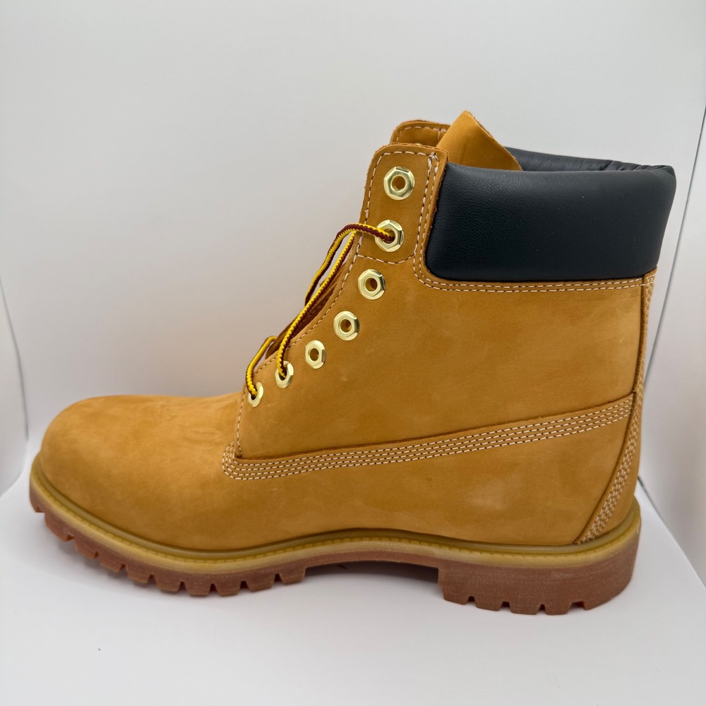 Timberland Men's Classic 6" Padded Waterproof Wheat Nubuck Leather Boot-Size 11W - Picture 4 of 9